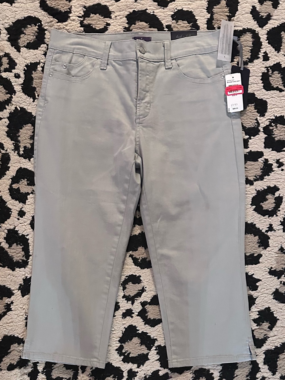 NYDJ Light Gray Cropped Jeans